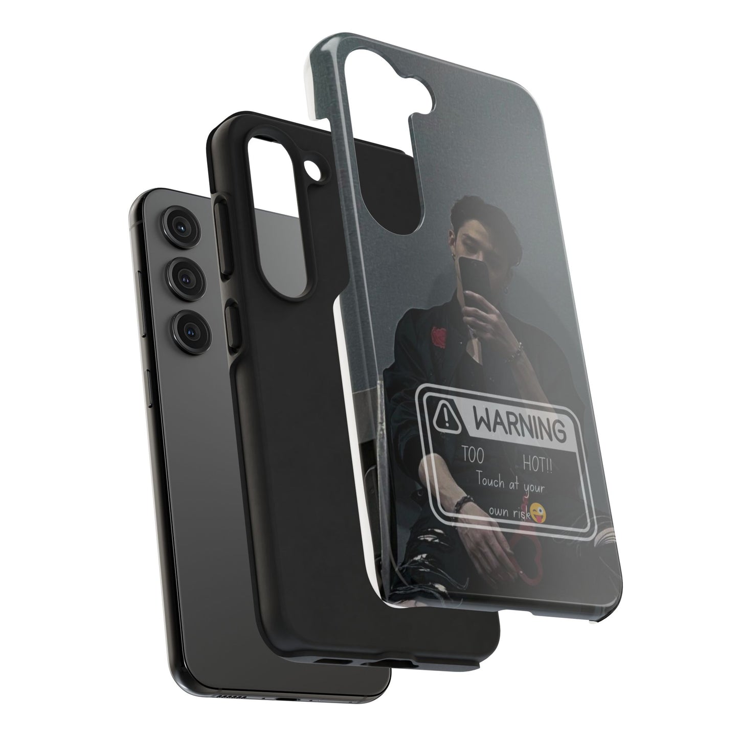 Warning: Bang Chan Tough Phone Case — Protective Slim Cover