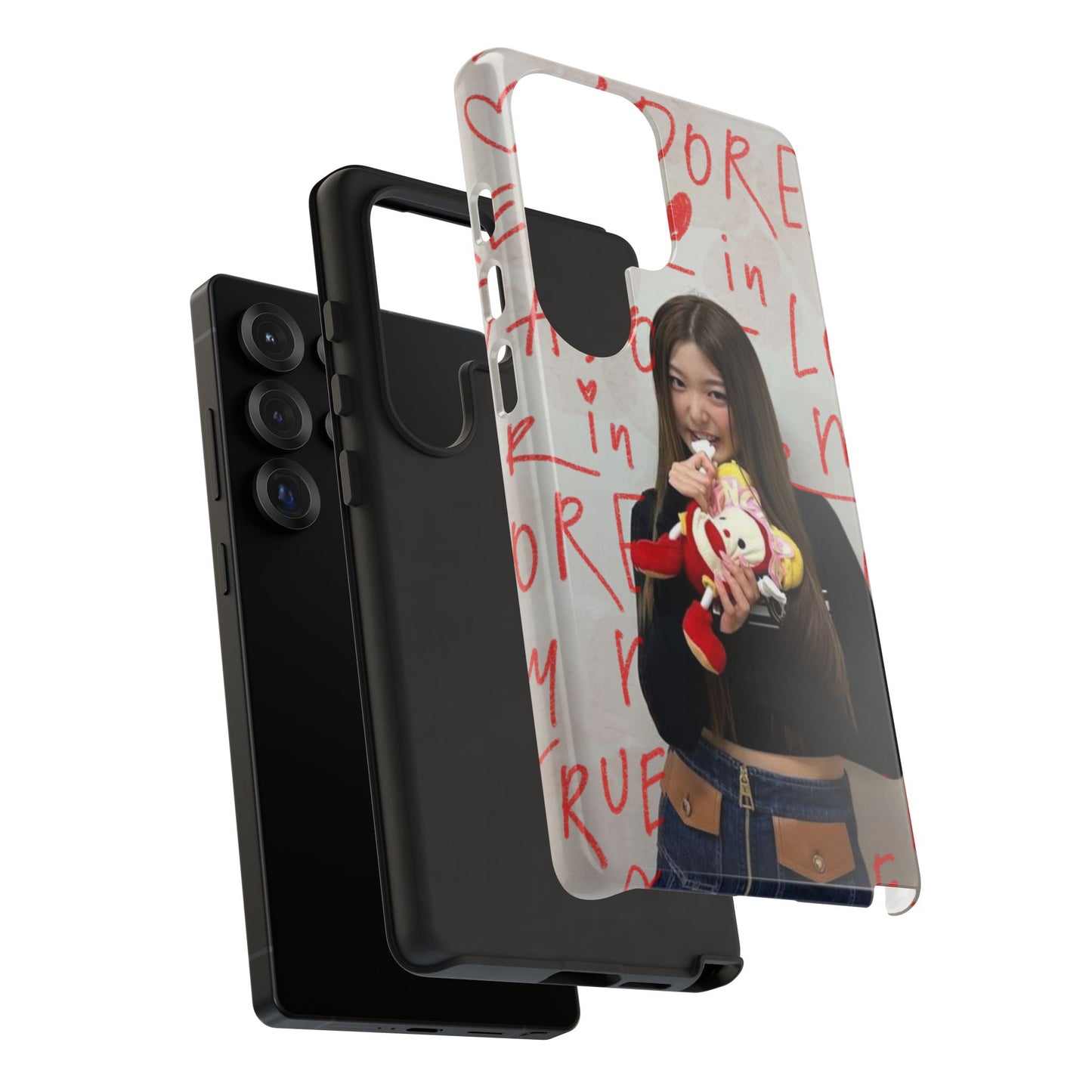 Yoonchae Phone Case — Adore Graffiti Heart Background