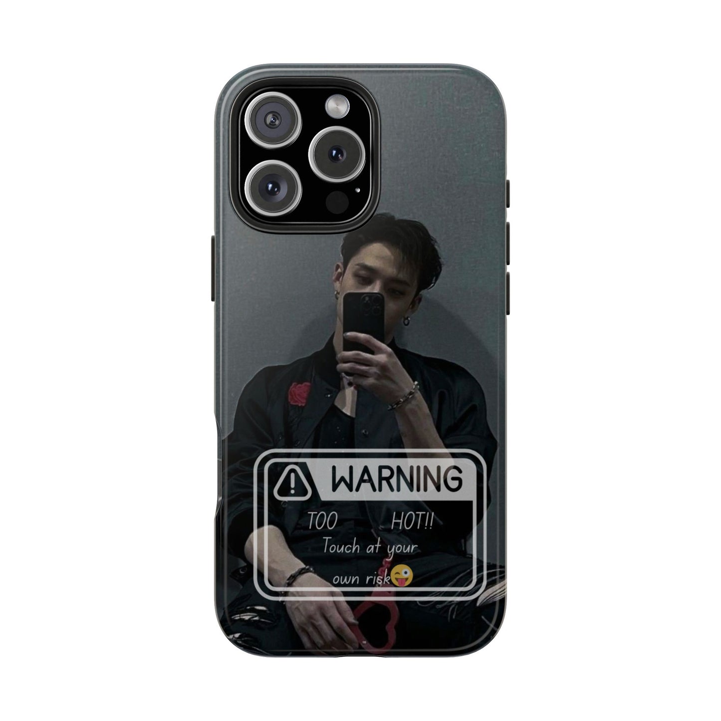Warning: Bang Chan Tough Phone Case — Protective Slim Cover