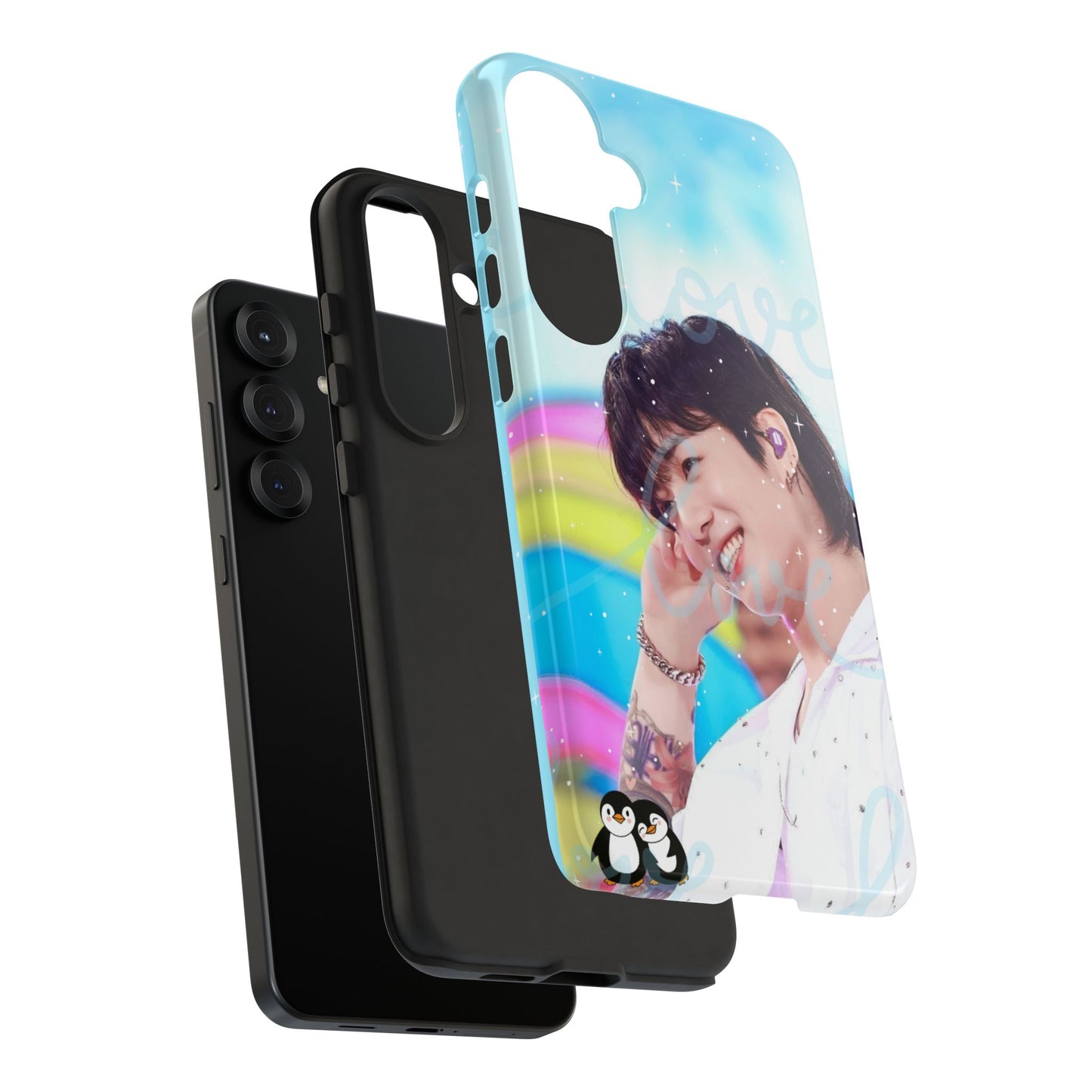 Jungkook Phone Case - Love Rainbow Kpop Design