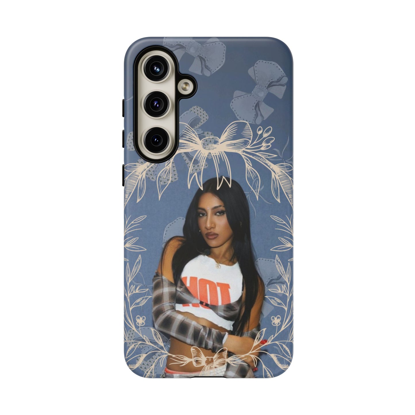 Lara Tough Phone Case — Protective Slim Case with Bow Wreath Design