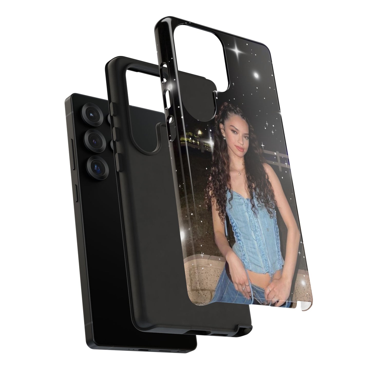Daniela Phone Case — Glam Night Photo Sparkle Design