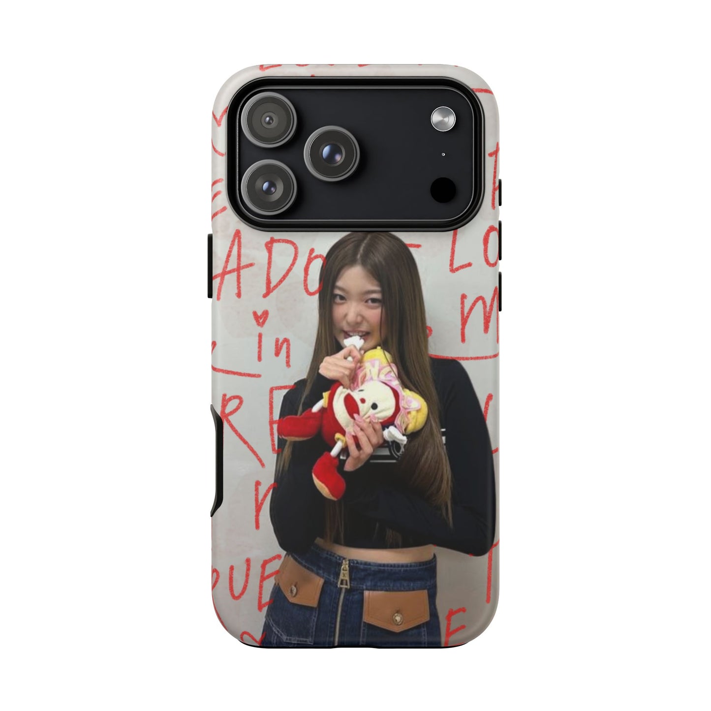 Yoonchae Phone Case — Adore Graffiti Heart Background