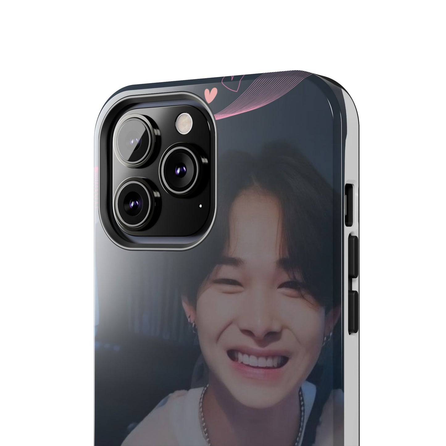 Customizable Phone Case, Cute Phone Cover, Gifts for Teens, Personalized Accessories, Trendy Phone Protection, Heart Design