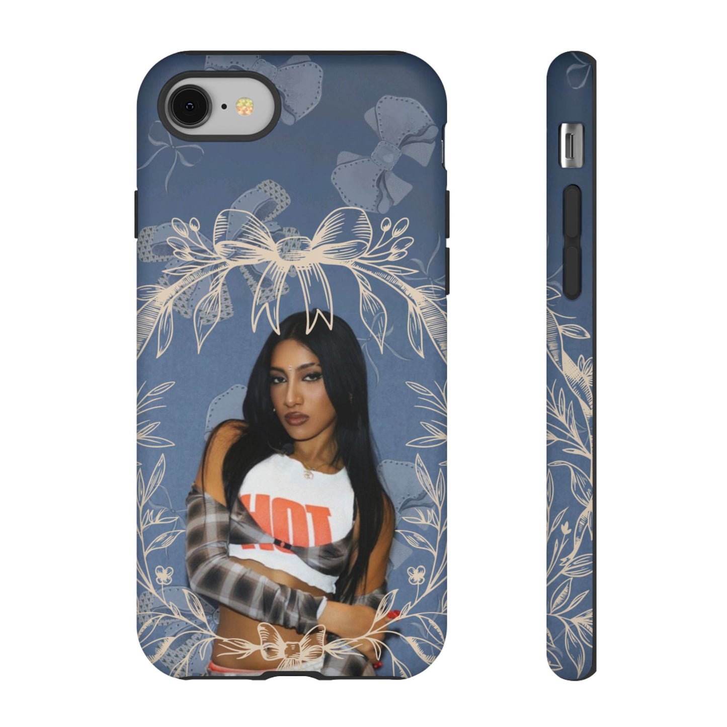 Lara Tough Phone Case — Protective Slim Case with Bow Wreath Design