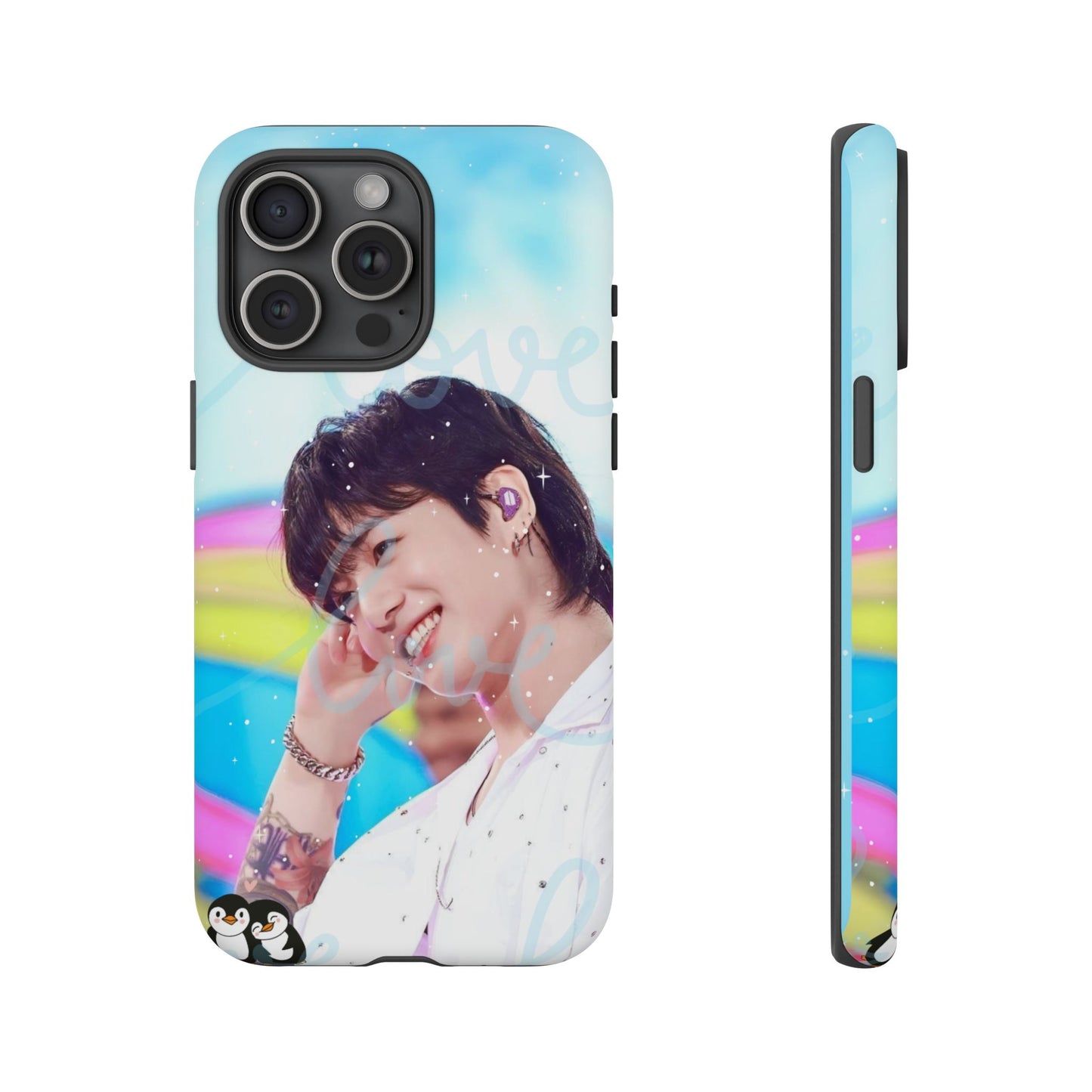 Jungkook Phone Case - Love Rainbow Kpop Design