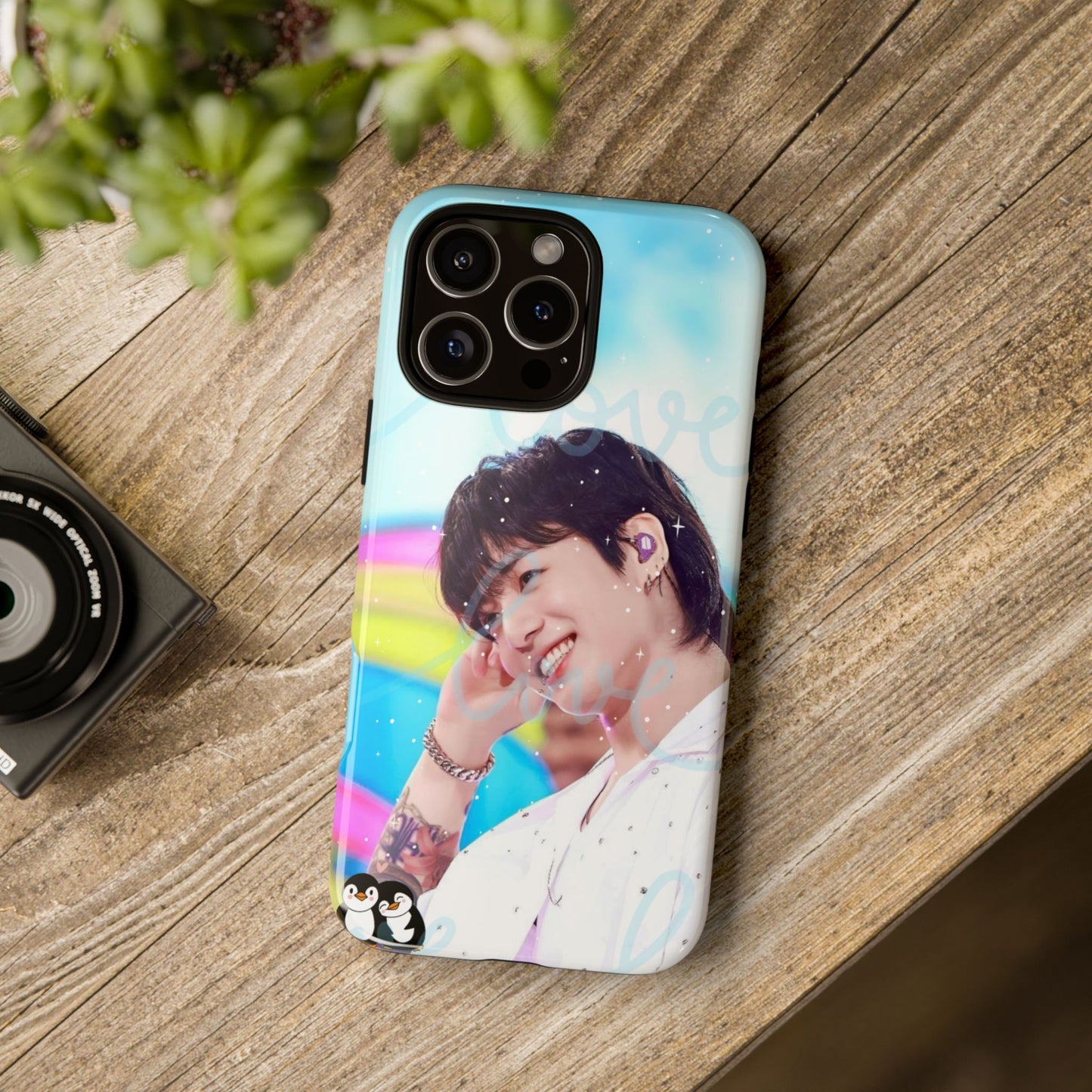 Jungkook Phone Case - Love Rainbow Kpop Design