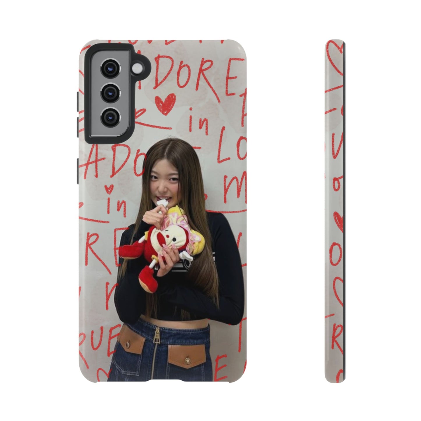 Yoonchae Phone Case — Adore Graffiti Heart Background