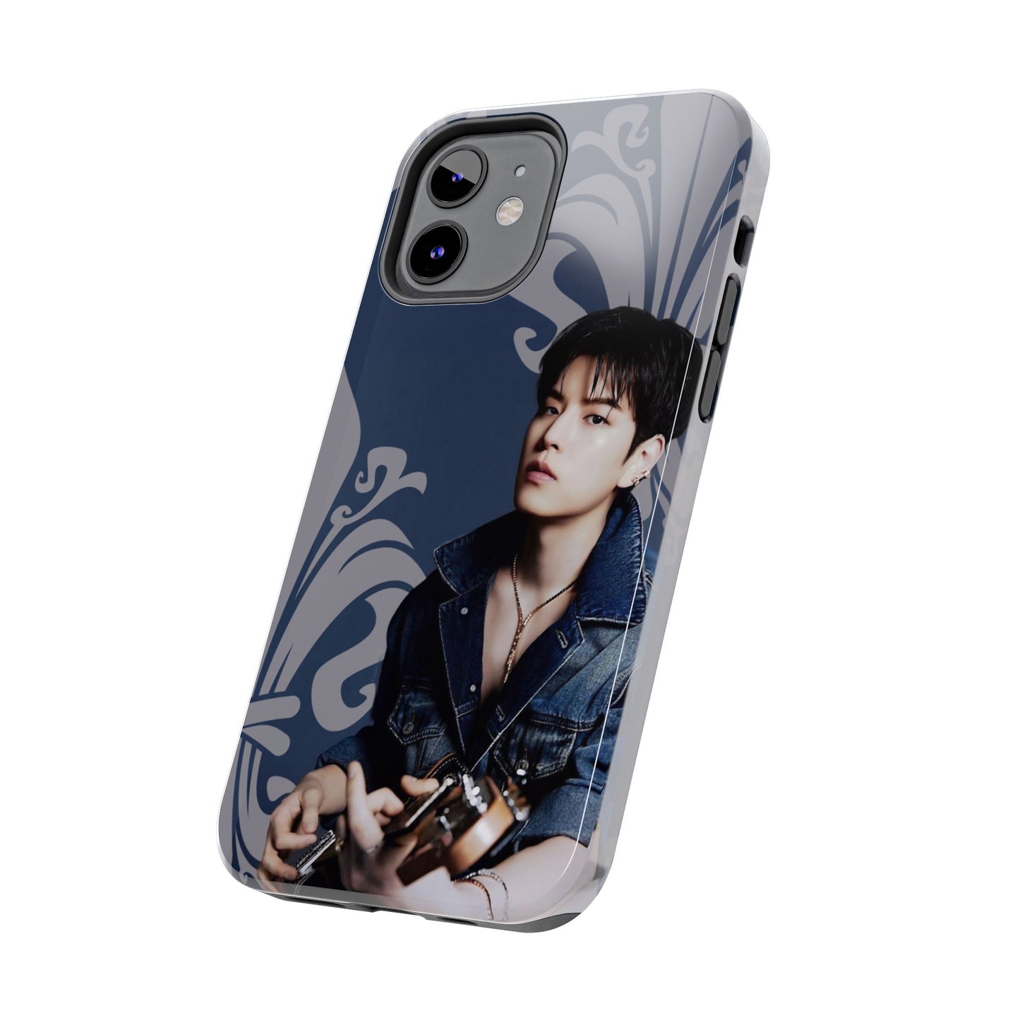 Kim Seungmin Tough Phone Case — Vintage Floral Portrait Design