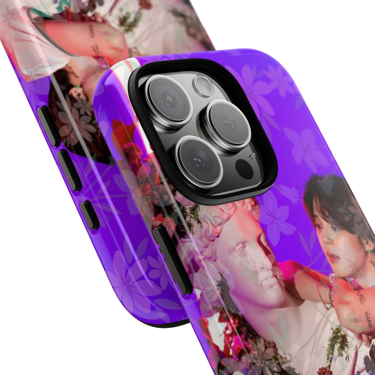 Park Jimin Phone Case — Retro Floral Phone Cover