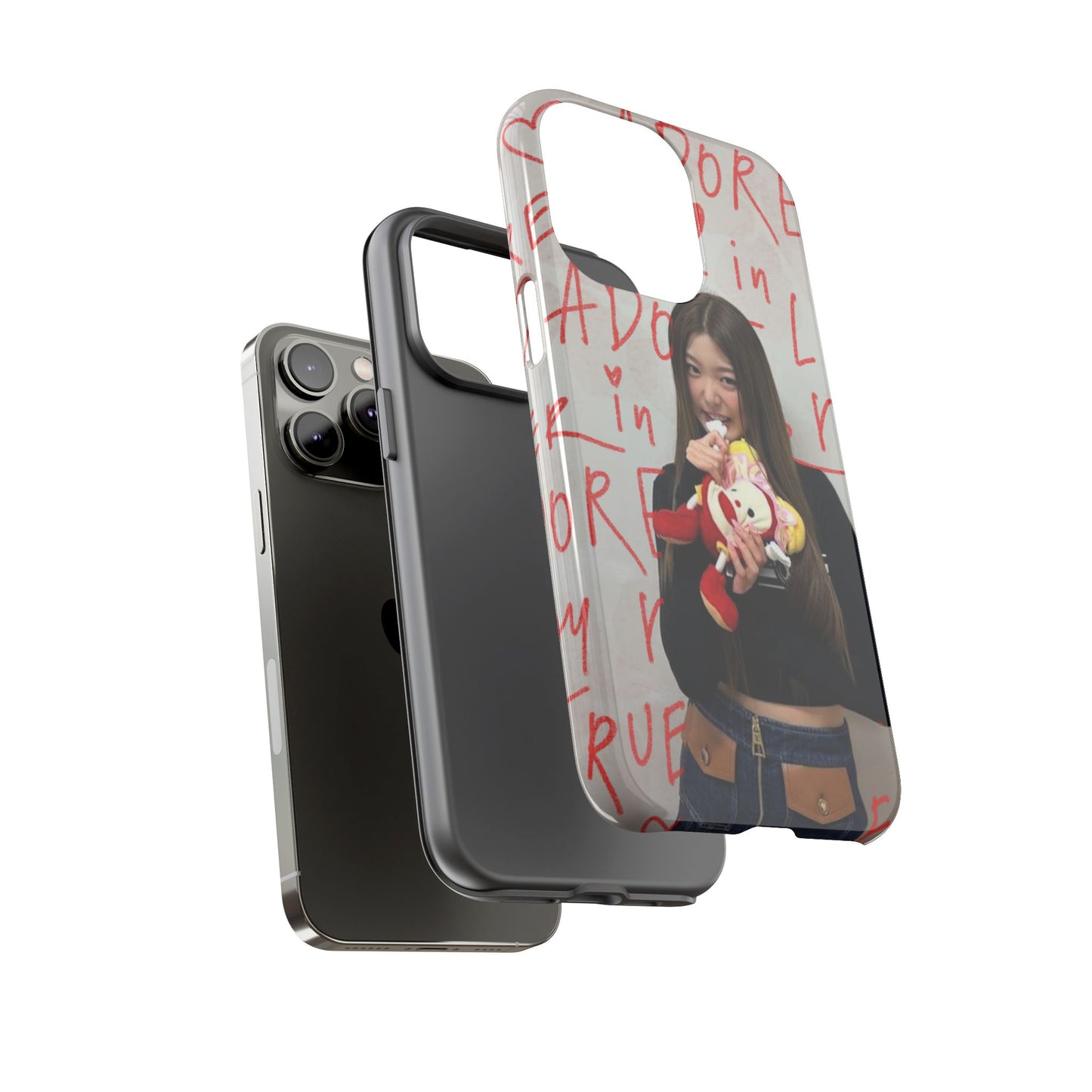 Yoonchae Phone Case — Adore Graffiti Heart Background