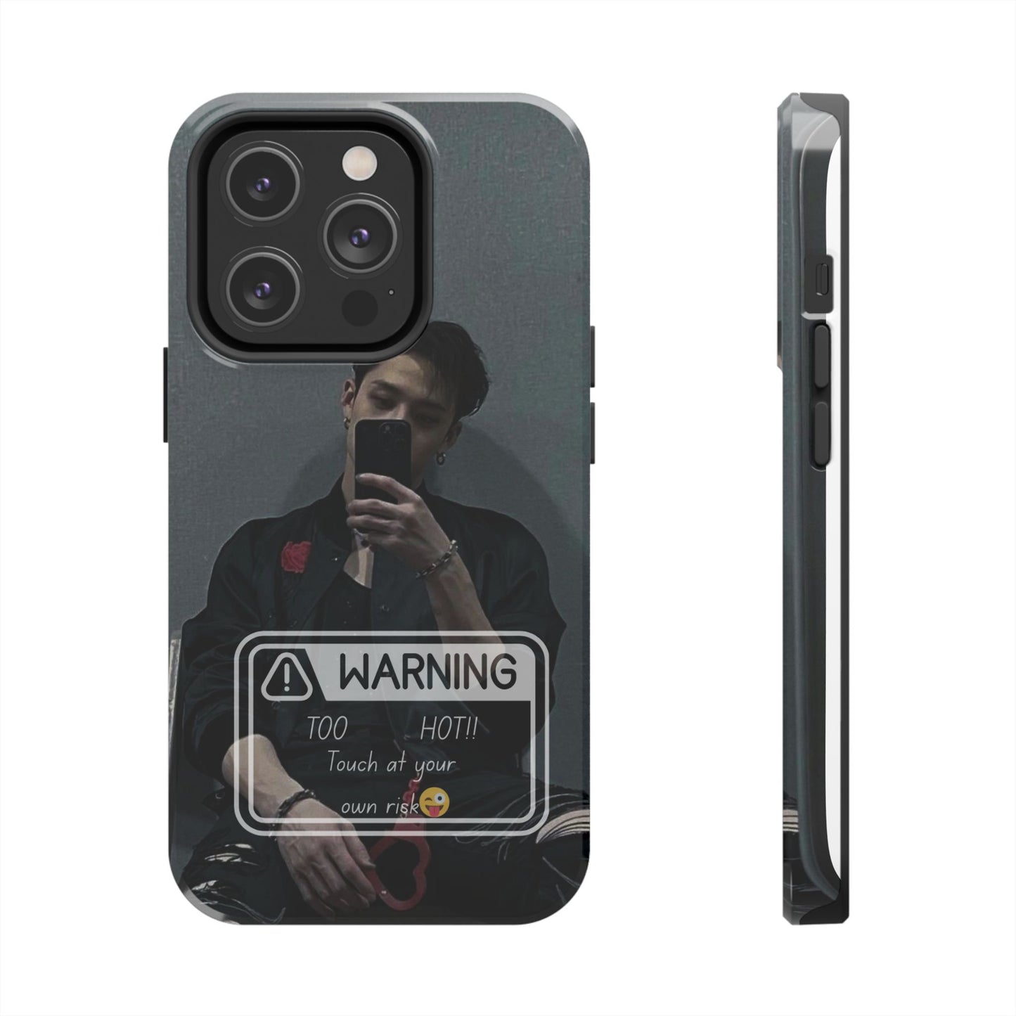 Warning: Bang Chan Tough Phone Case — Protective Slim Cover