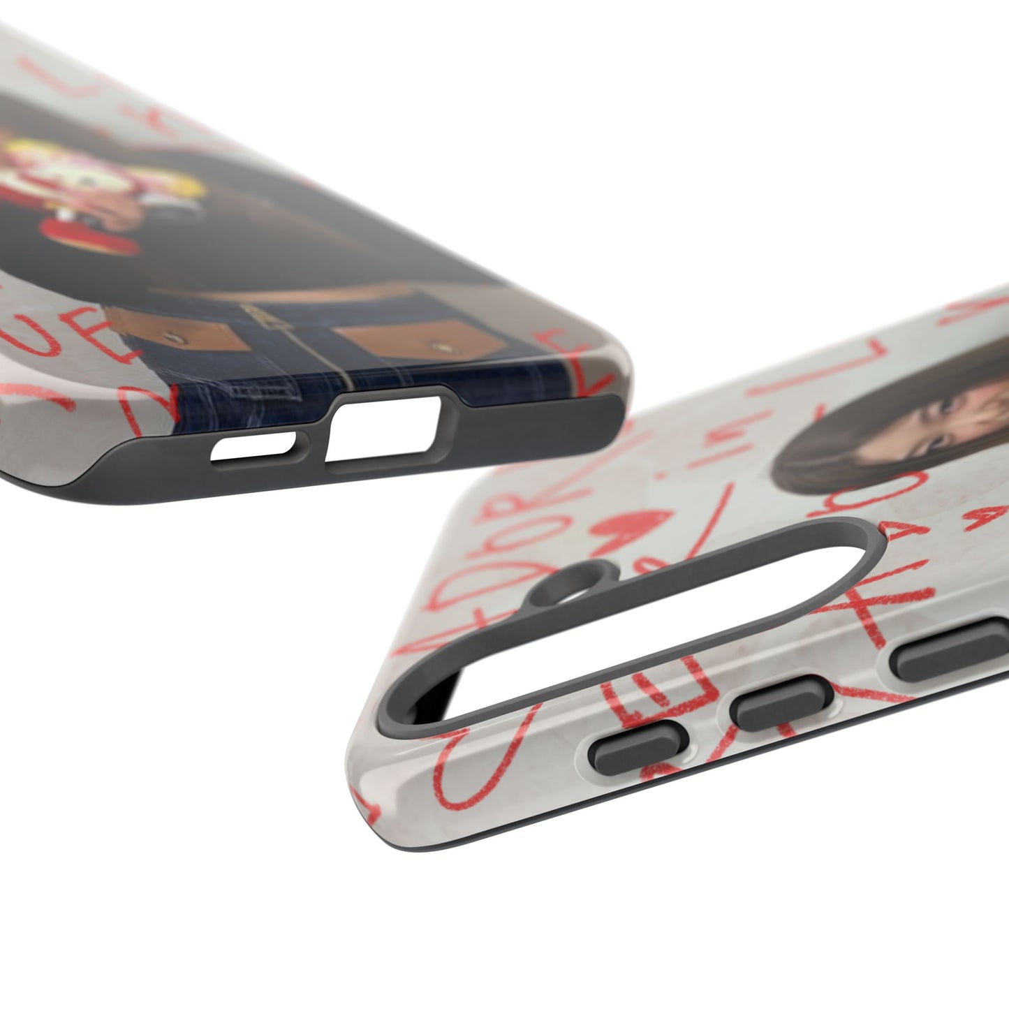 Yoonchae Phone Case — Adore Graffiti Heart Background