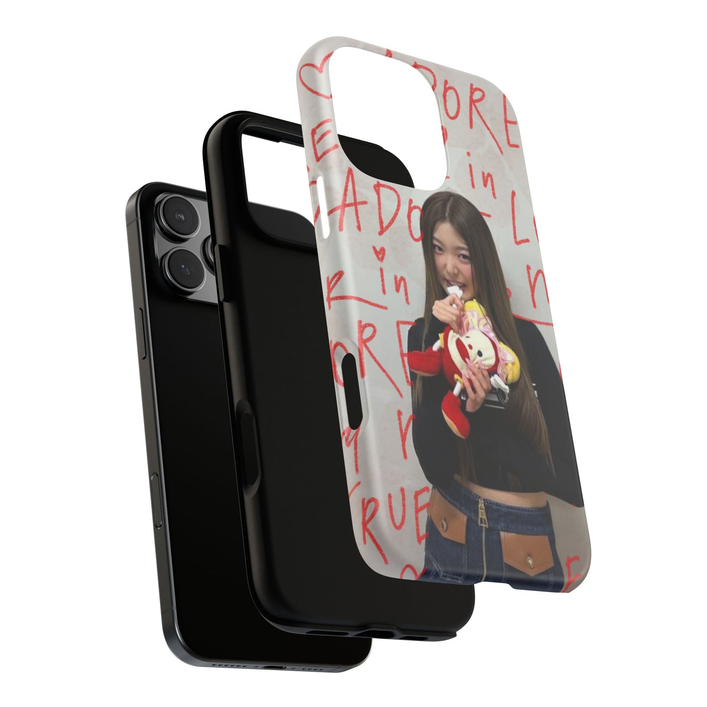 Yoonchae Phone Case — Adore Graffiti Heart Background