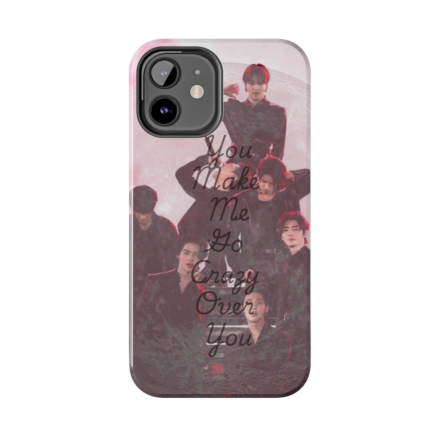 Enhypen Stylish Phone Case - You Make Me Go Crazy Over You, Durable Protection, Trendy Accessory, Gift for Friends