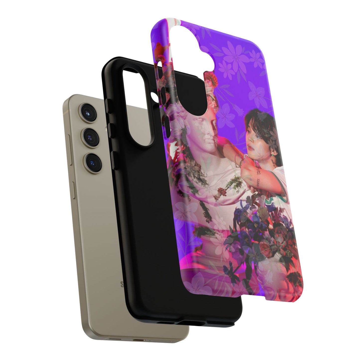 Park Jimin Phone Case — Retro Floral Phone Cover