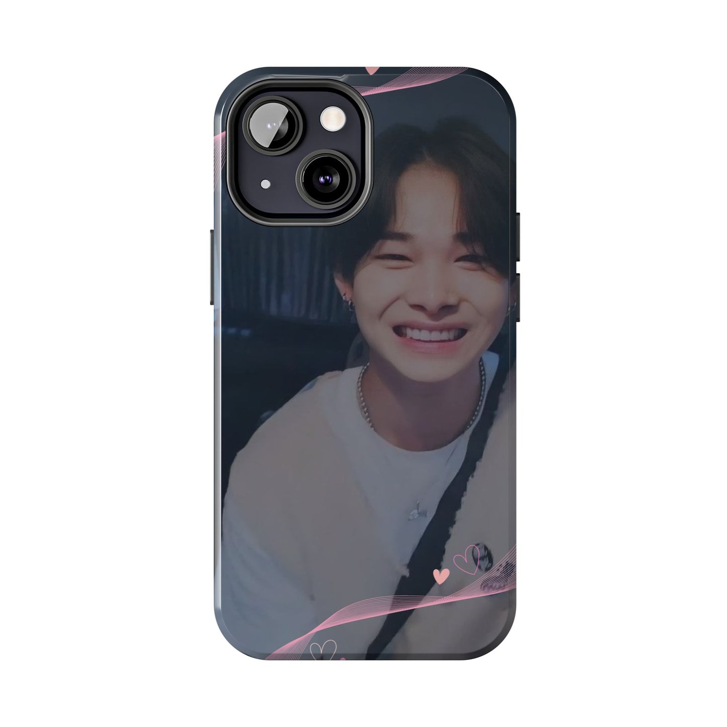 Customizable Phone Case, Cute Phone Cover, Gifts for Teens, Personalized Accessories, Trendy Phone Protection, Heart Design