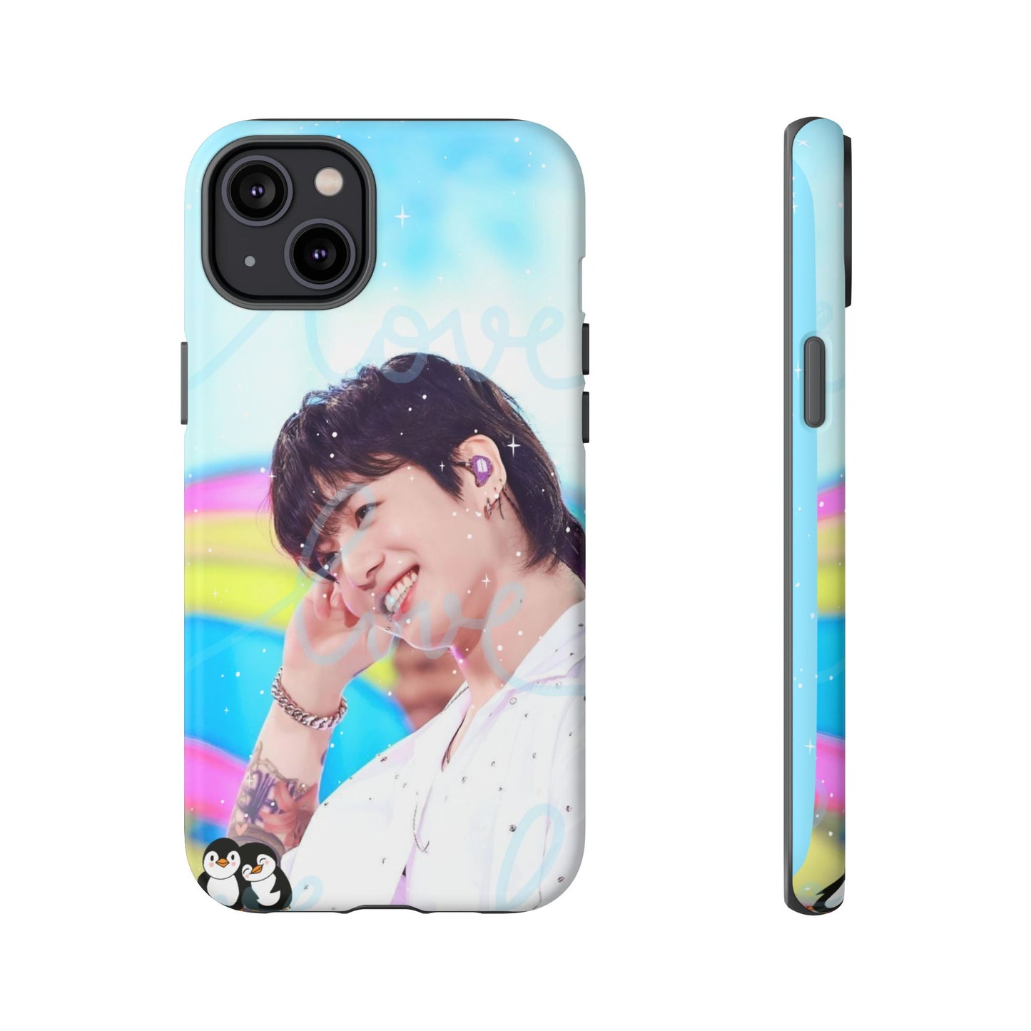 Jungkook Phone Case - Love Rainbow Kpop Design