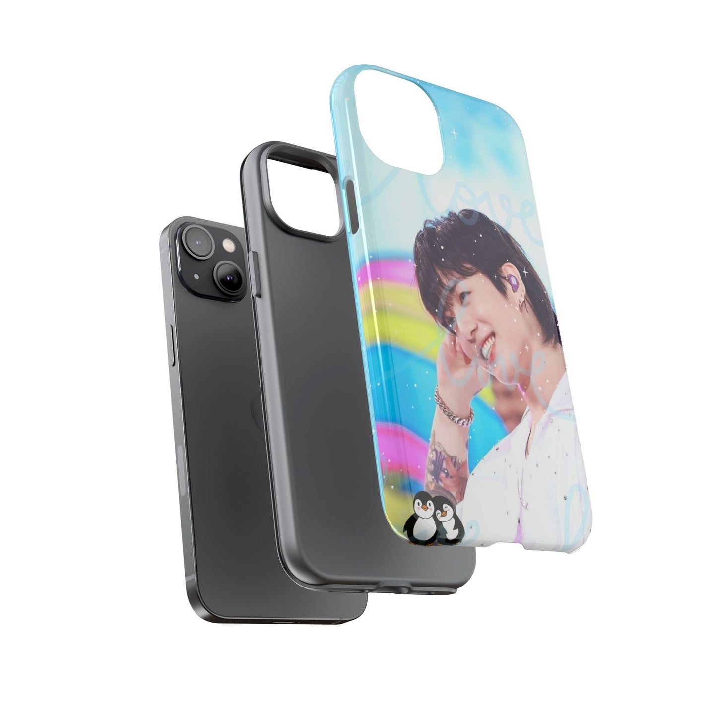 Jungkook Phone Case - Love Rainbow Kpop Design
