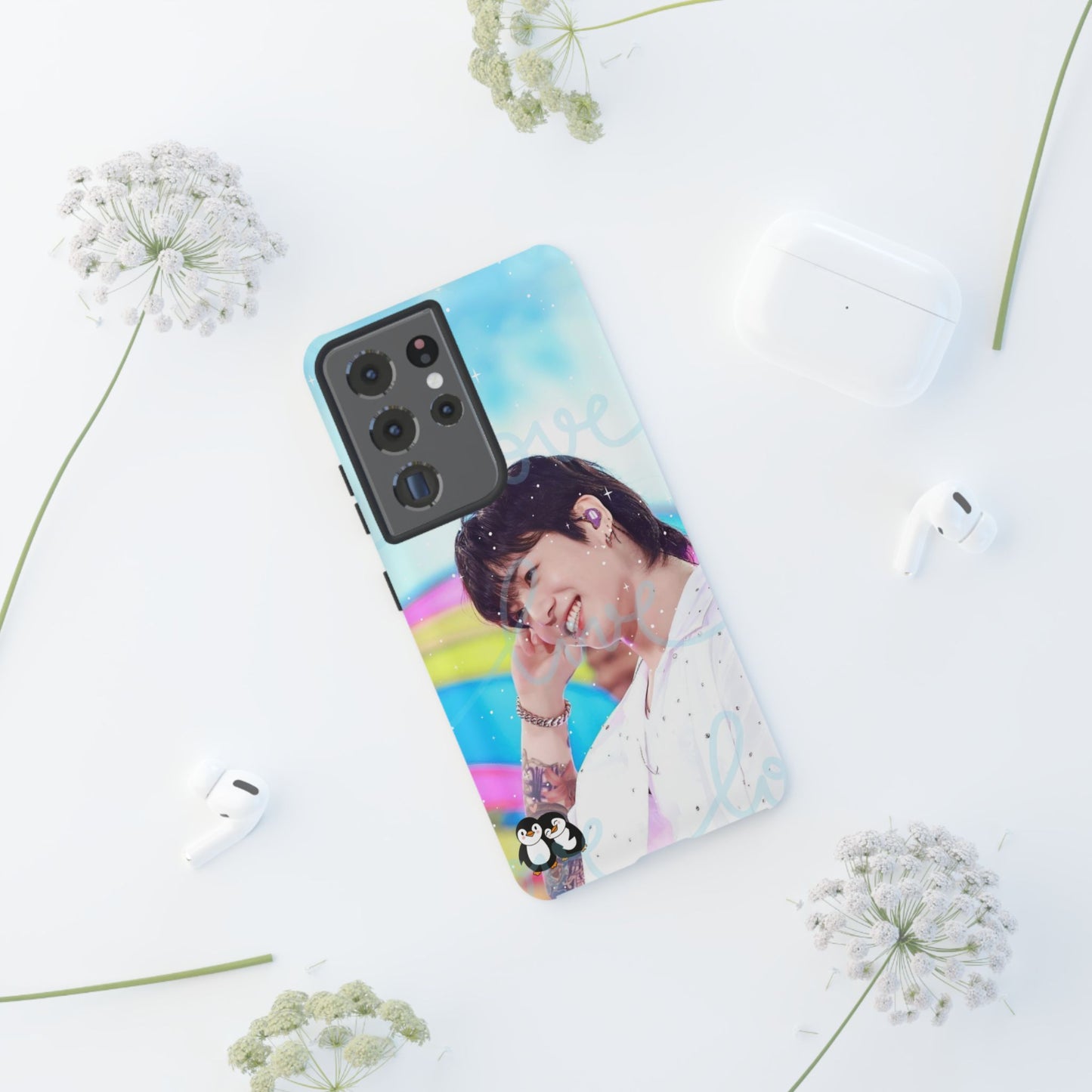 Jungkook Phone Case - Love Rainbow Kpop Design