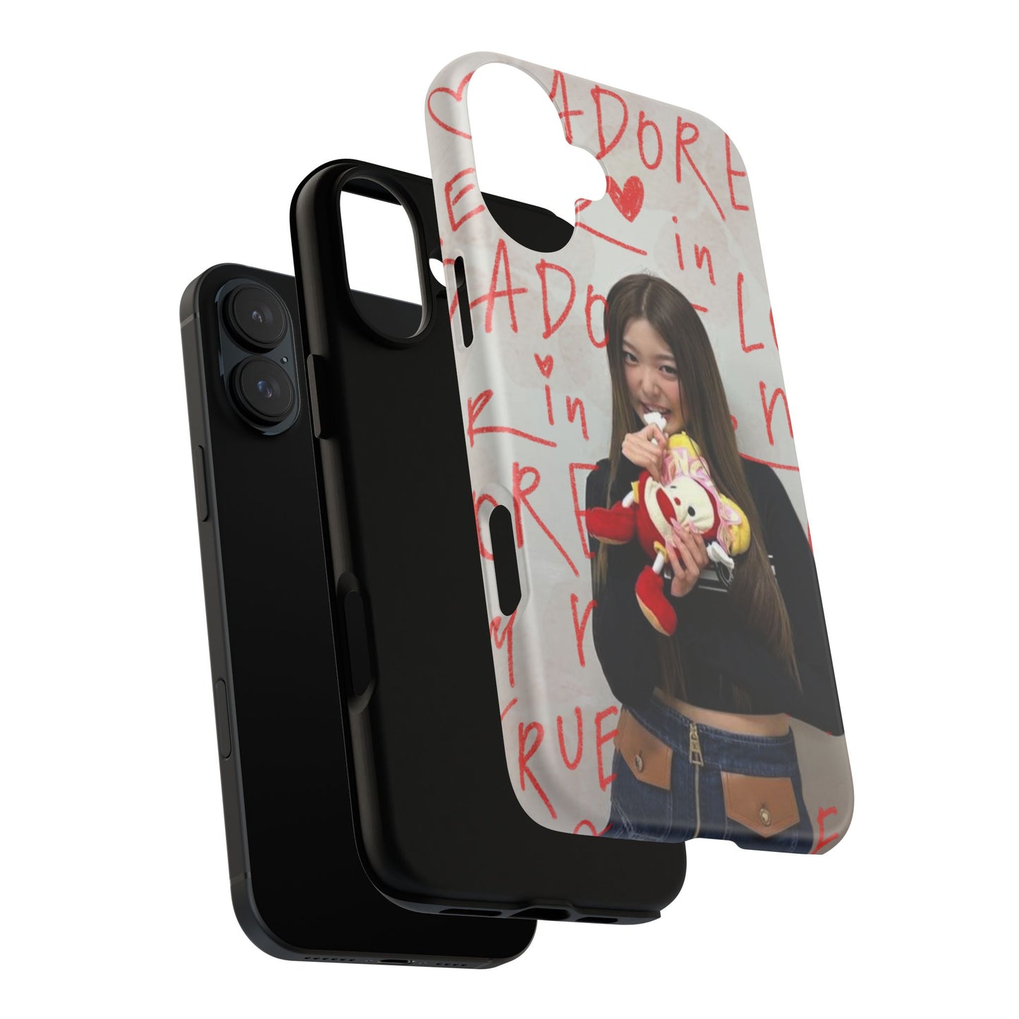 Yoonchae Phone Case — Adore Graffiti Heart Background