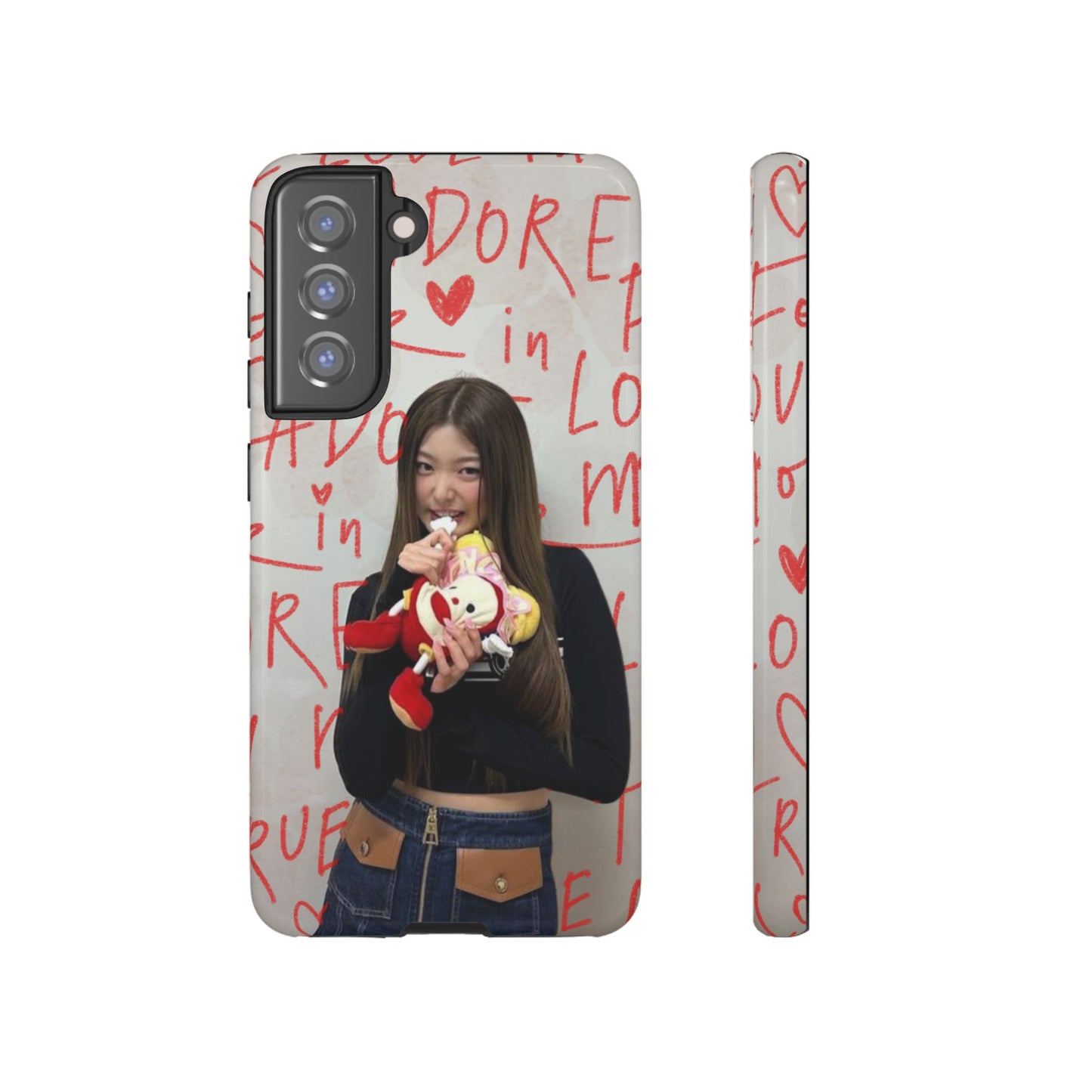 Yoonchae Phone Case — Adore Graffiti Heart Background