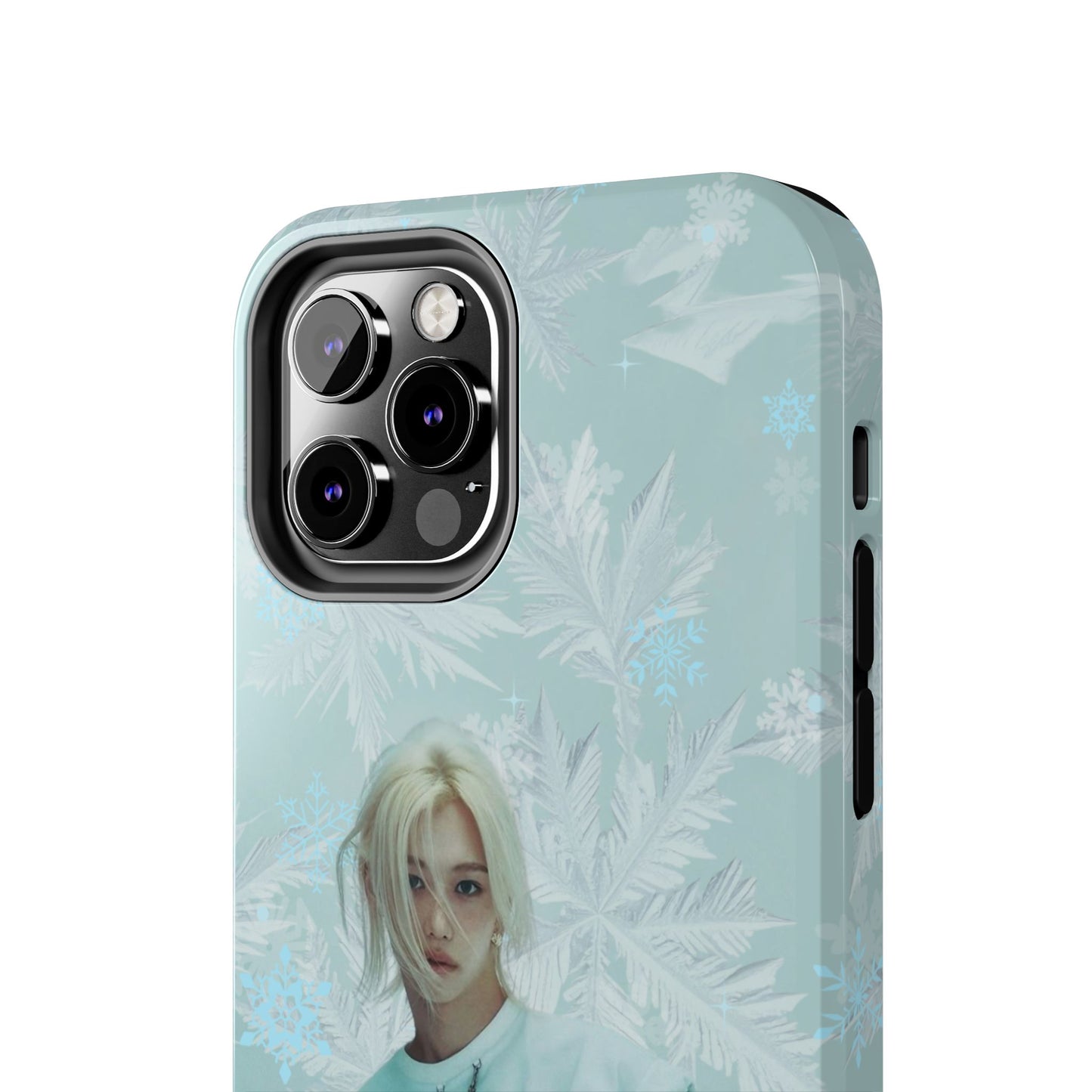 Lee Felix Tough Phone Case — Pastel K-Pop Idol Floral Armor
