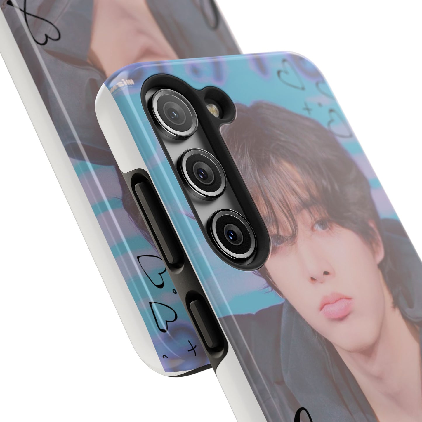 Jake Sim Phone Case, Trendy Phone Accessory, Unique Gift, Love Design, Customizable Phone Case, Heart Print Case