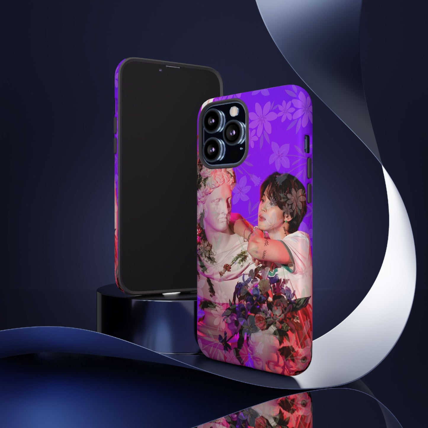 Park Jimin Phone Case — Retro Floral Phone Cover