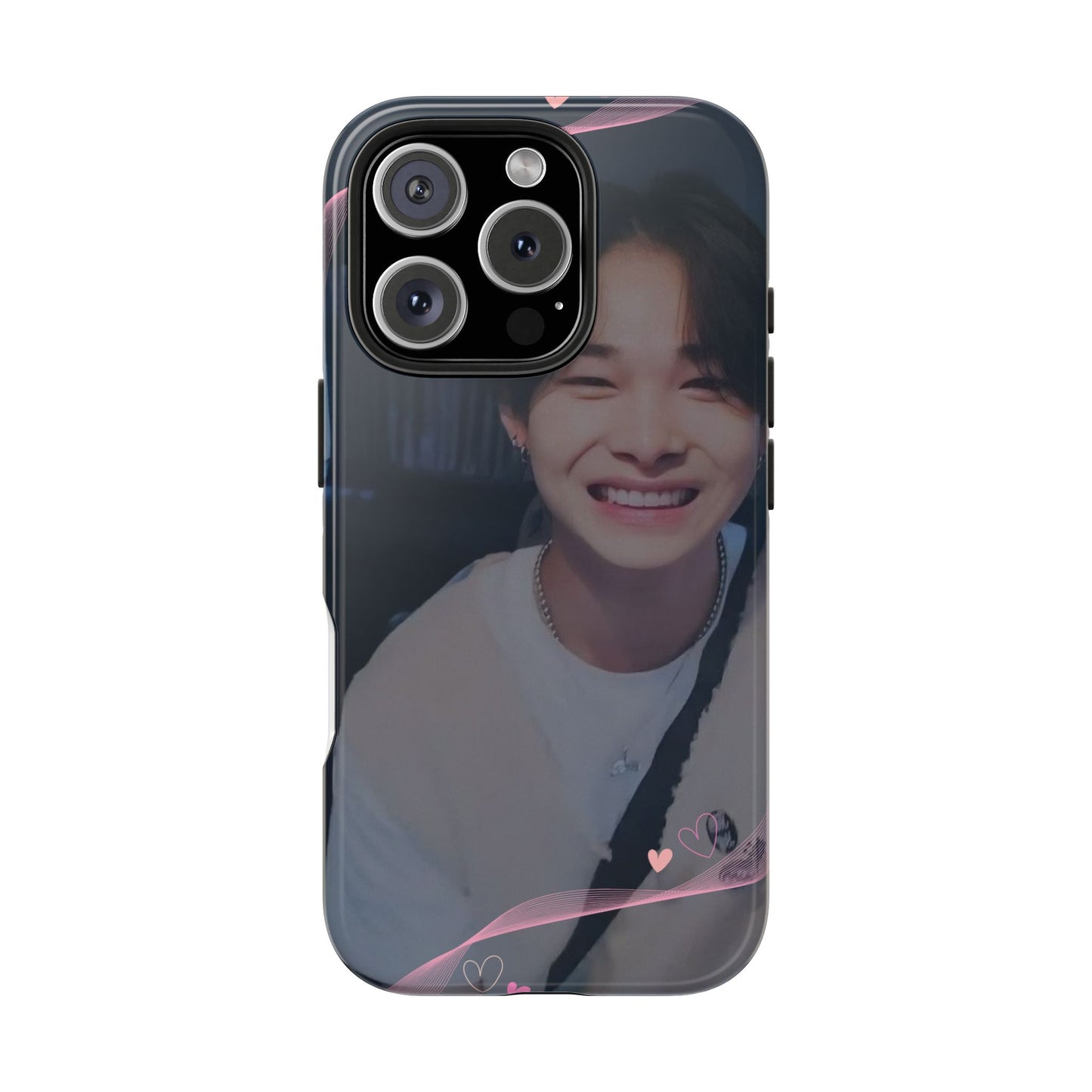 Customizable Phone Case, Cute Phone Cover, Gifts for Teens, Personalized Accessories, Trendy Phone Protection, Heart Design