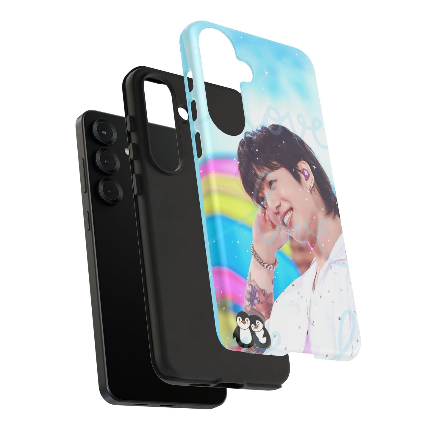 Jungkook Phone Case - Love Rainbow Kpop Design