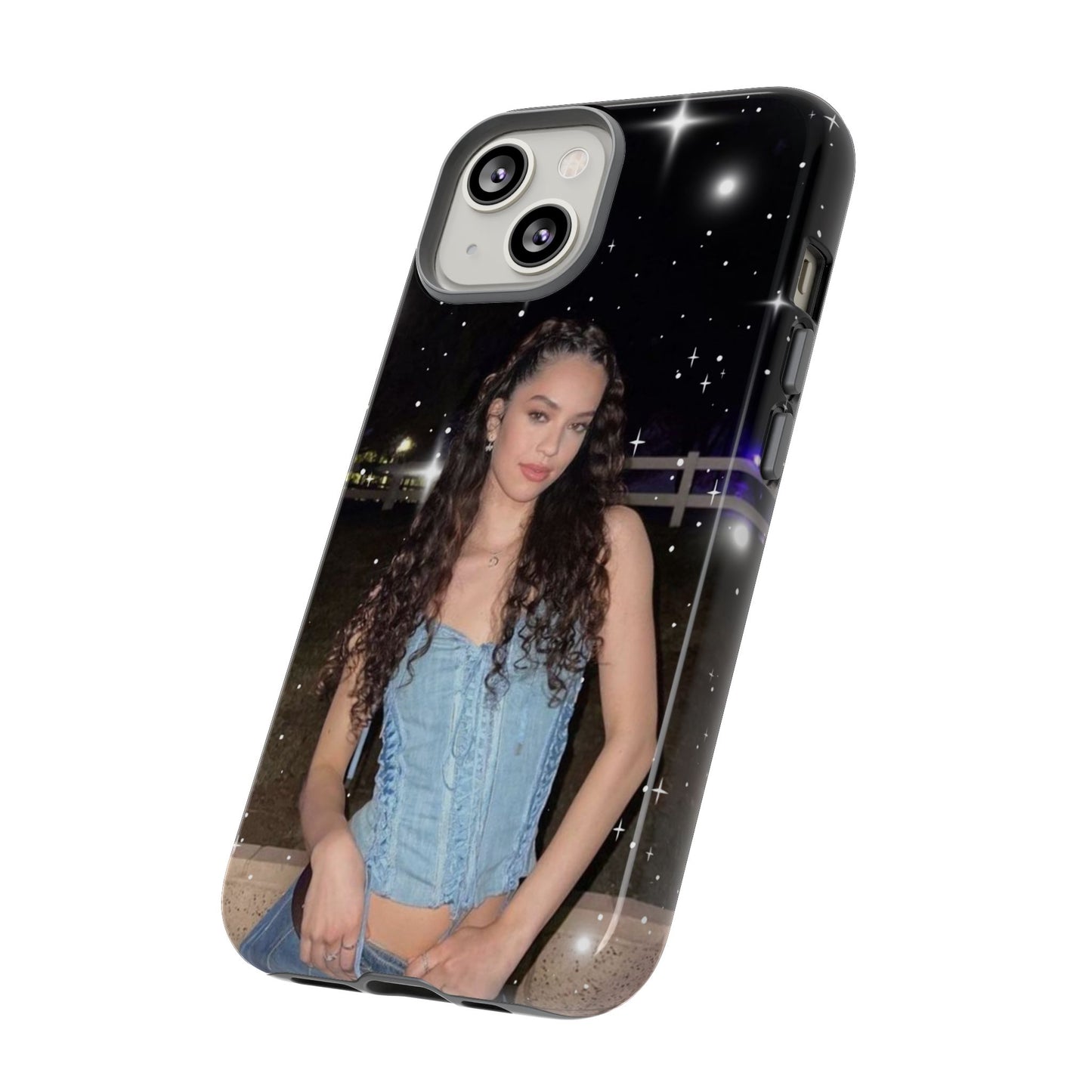 Daniela Phone Case — Glam Night Photo Sparkle Design