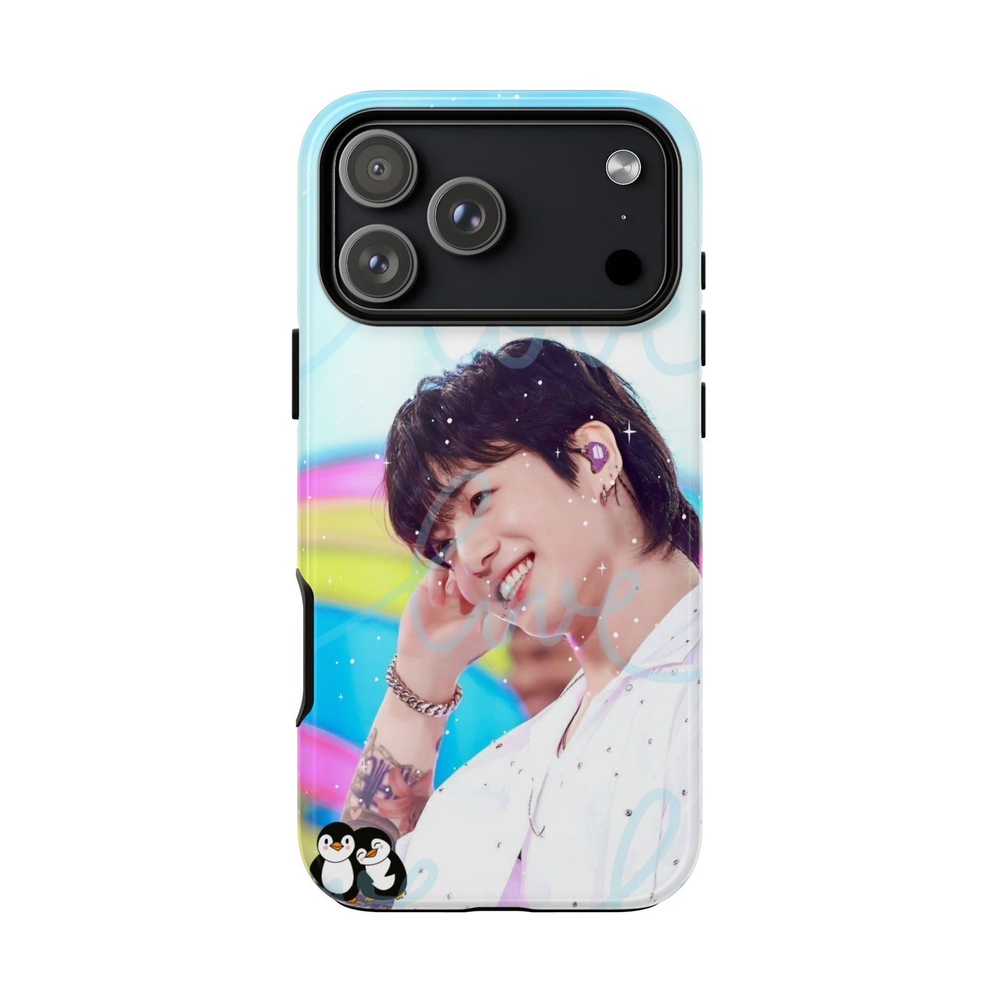 Jungkook Phone Case - Love Rainbow Kpop Design