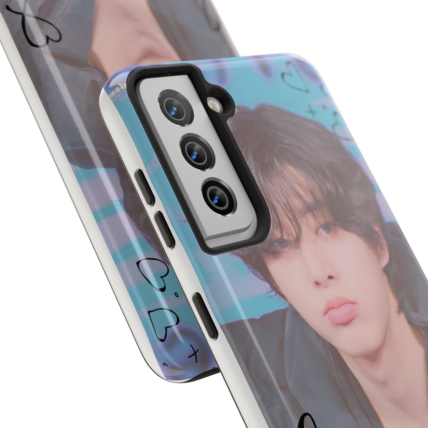 Jake Sim Phone Case, Trendy Phone Accessory, Unique Gift, Love Design, Customizable Phone Case, Heart Print Case