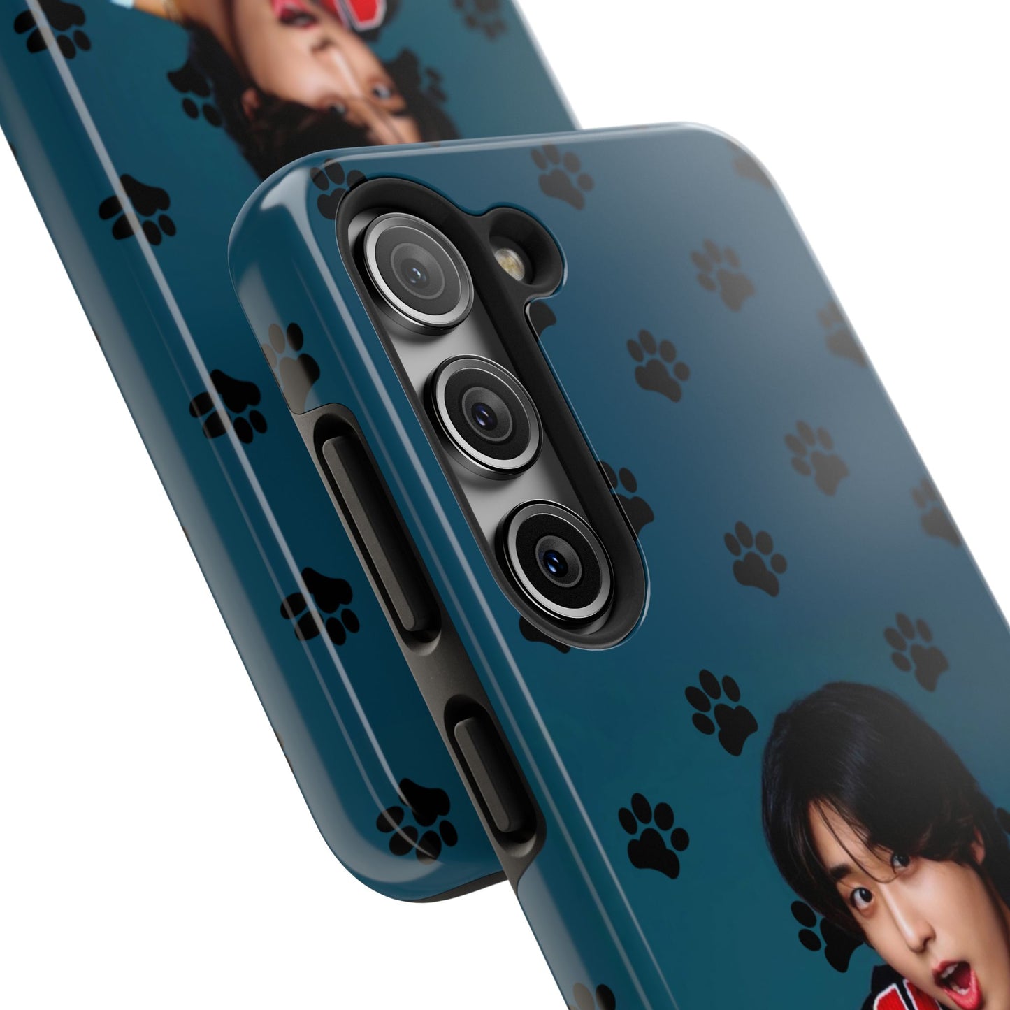 Han Jisung Paw Pattern Tough Phone Case — Photo Graphic Design