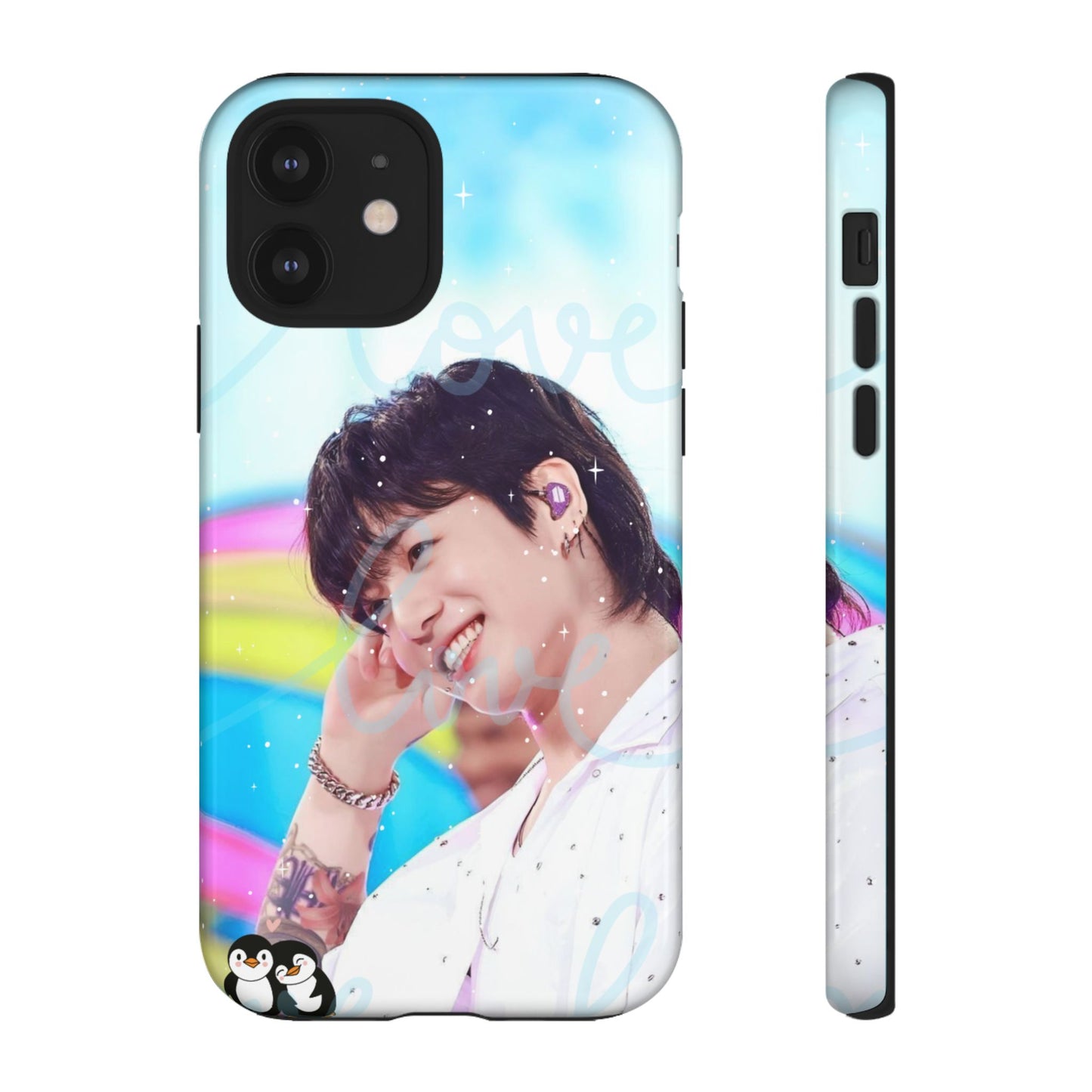 Jungkook Phone Case - Love Rainbow Kpop Design