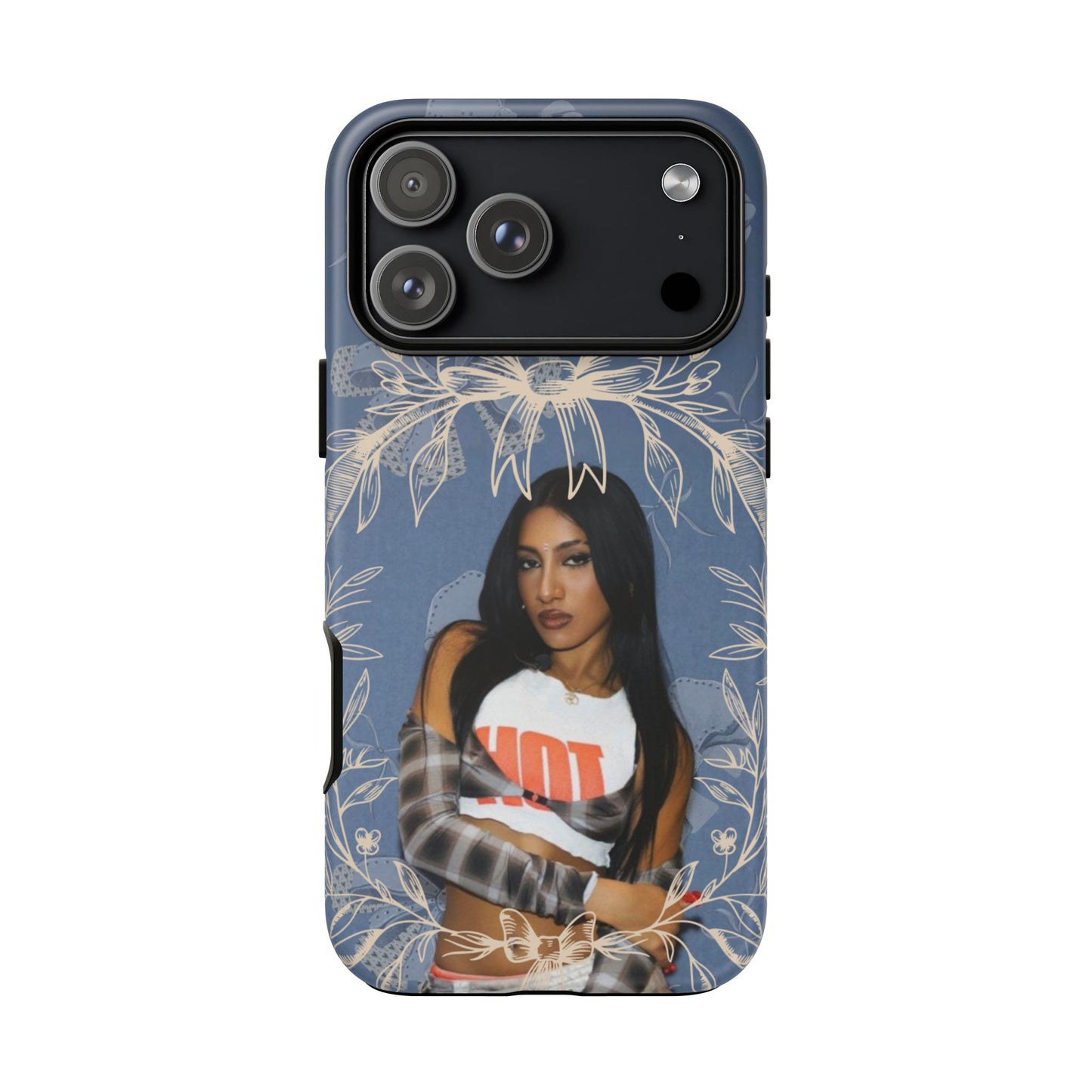 Lara Tough Phone Case — Protective Slim Case with Bow Wreath Design