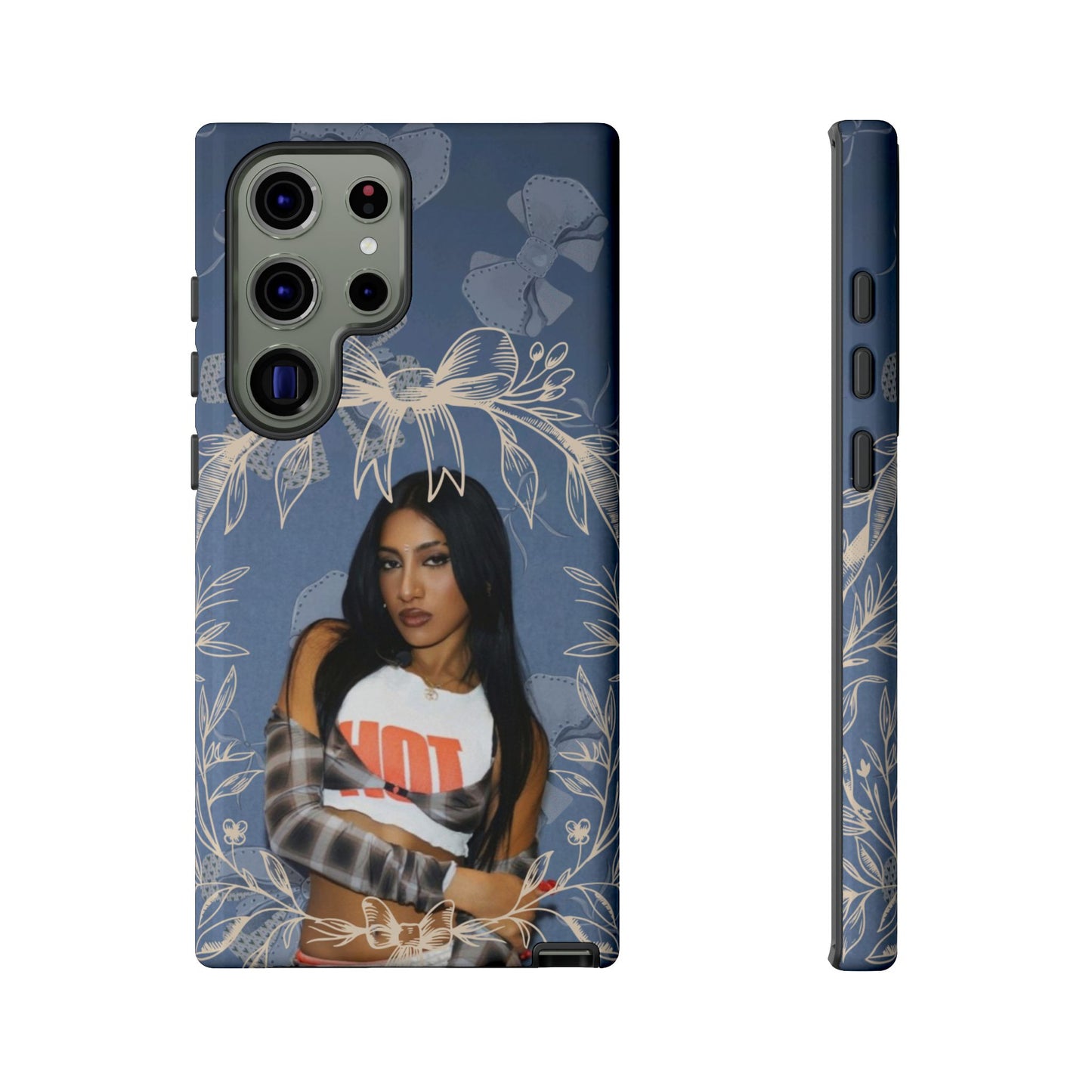 Lara Tough Phone Case — Protective Slim Case with Bow Wreath Design