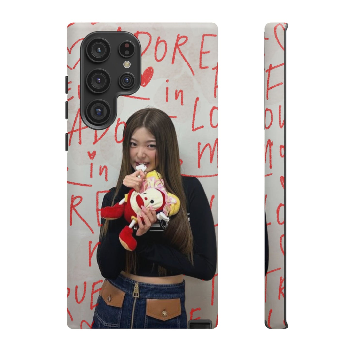 Yoonchae Phone Case — Adore Graffiti Heart Background