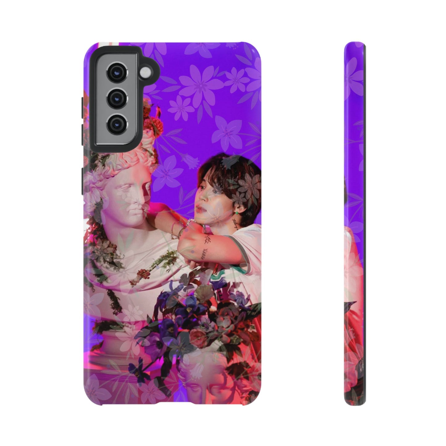Park Jimin Phone Case — Retro Floral Phone Cover