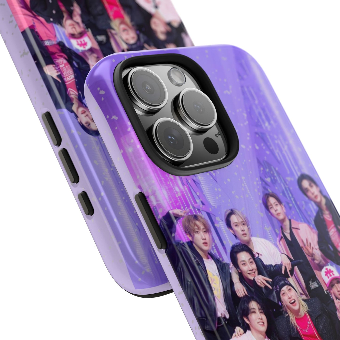 Stray Kids Photo Tough Phone Case — "You Make Stray Kids Stay" Purple K‑Pop Protective Cover