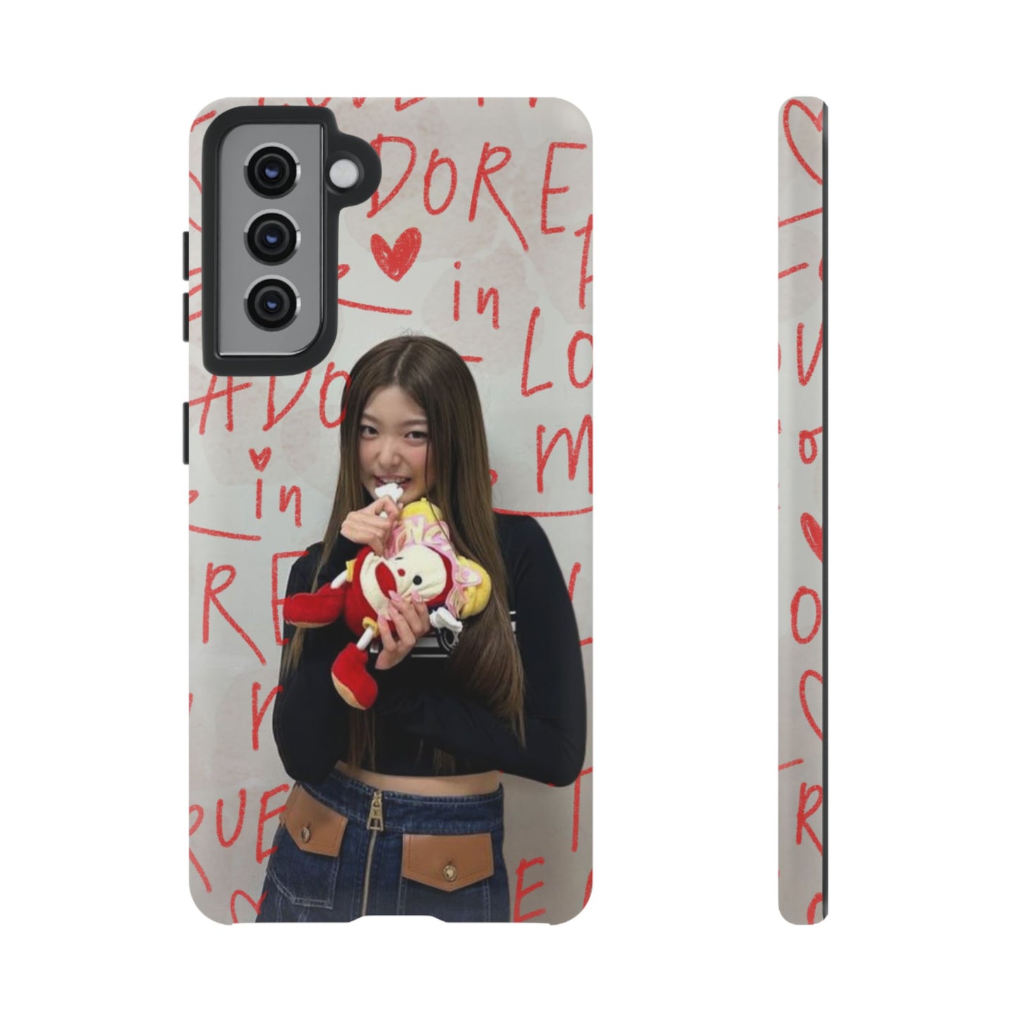 Yoonchae Phone Case — Adore Graffiti Heart Background