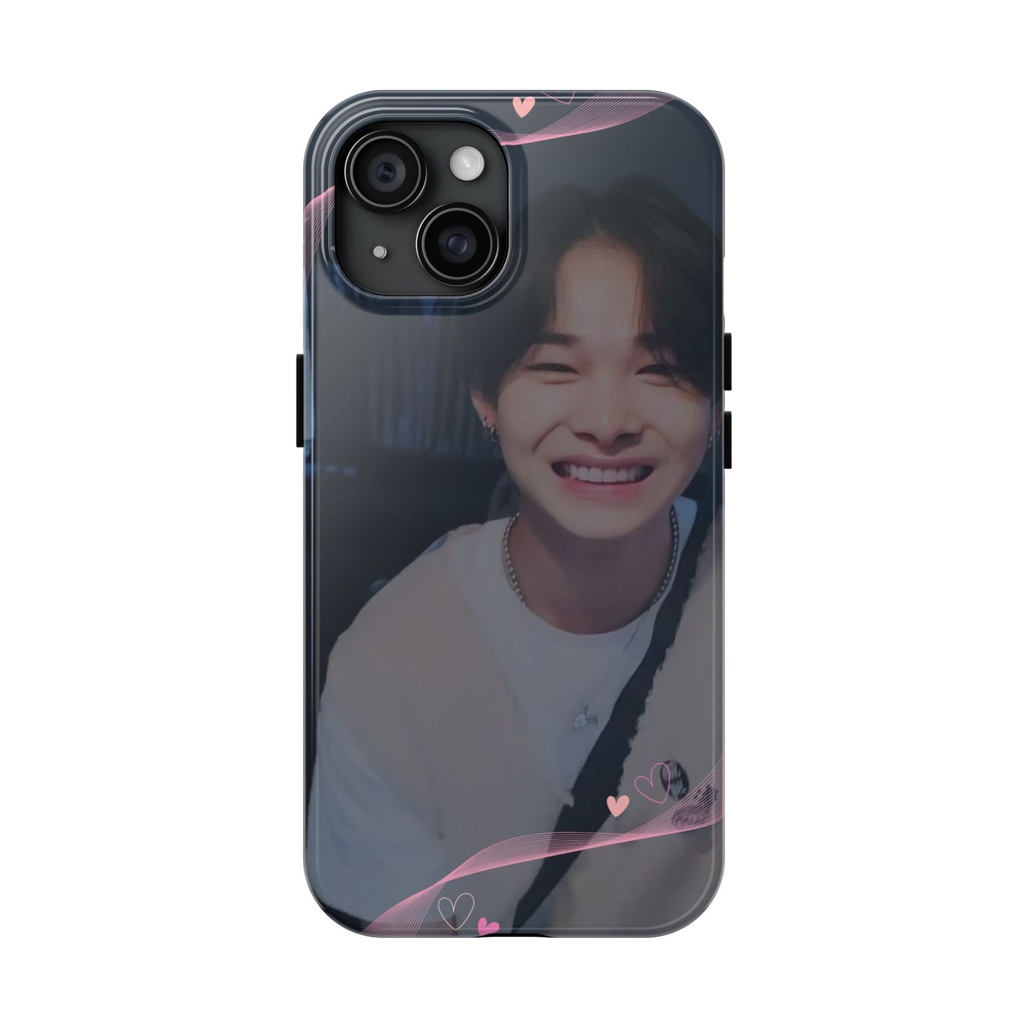 Customizable Phone Case, Cute Phone Cover, Gifts for Teens, Personalized Accessories, Trendy Phone Protection, Heart Design