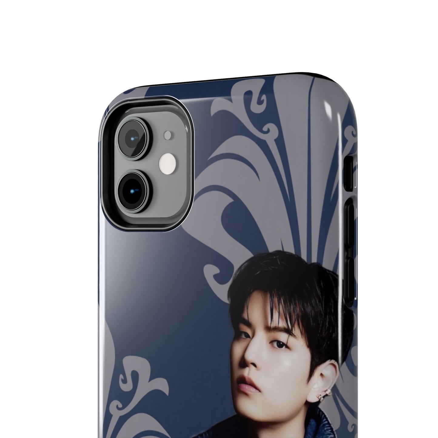 Kim Seungmin Tough Phone Case — Vintage Floral Portrait Design