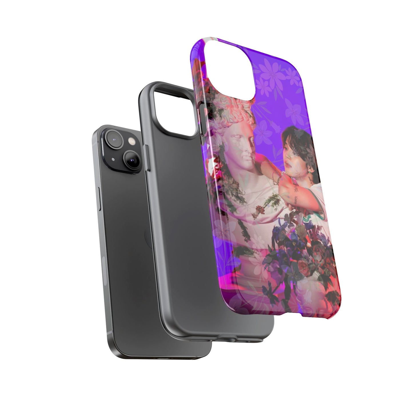 Park Jimin Phone Case — Retro Floral Phone Cover