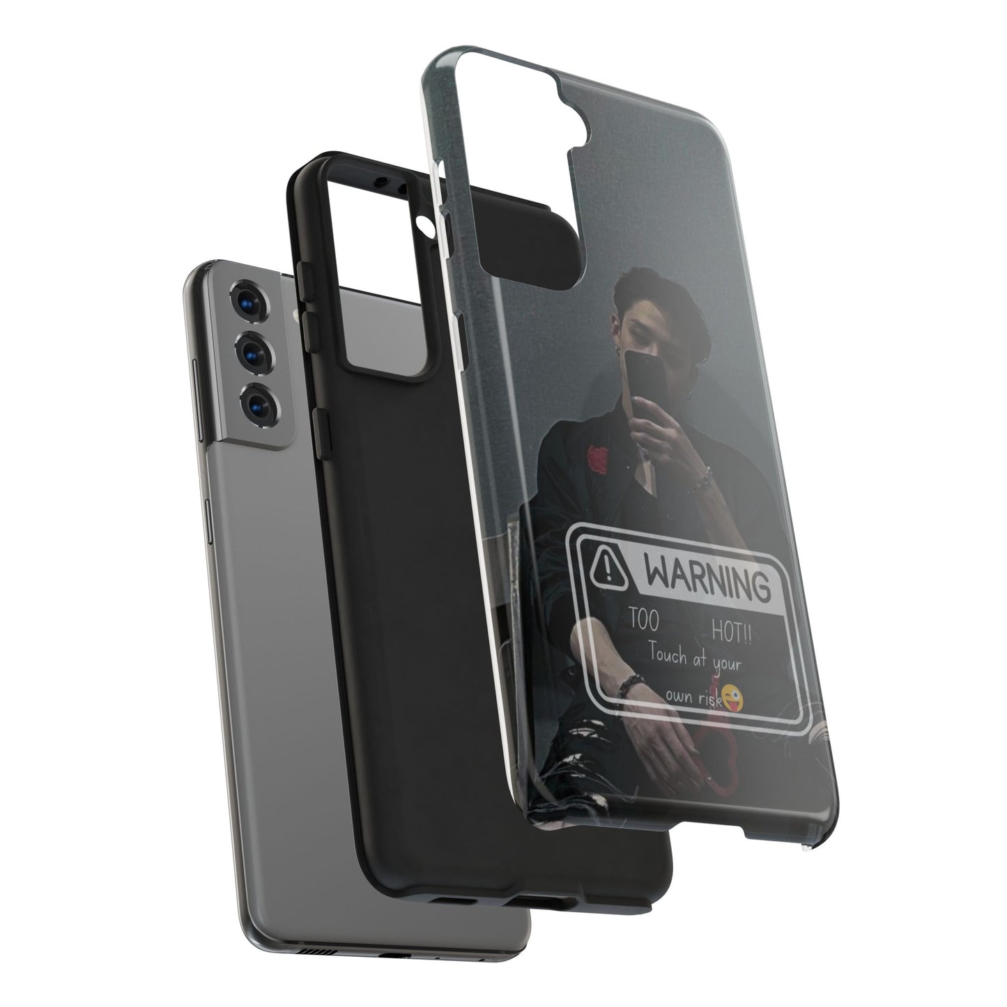 Warning: Bang Chan Tough Phone Case — Protective Slim Cover