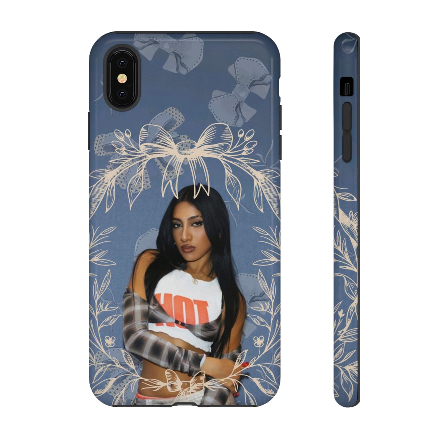 Lara Tough Phone Case — Protective Slim Case with Bow Wreath Design