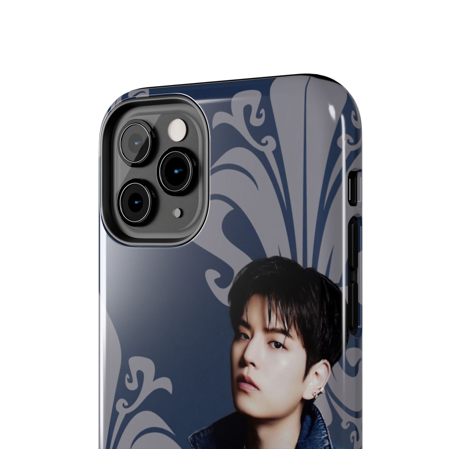 Kim Seungmin Tough Phone Case — Vintage Floral Portrait Design