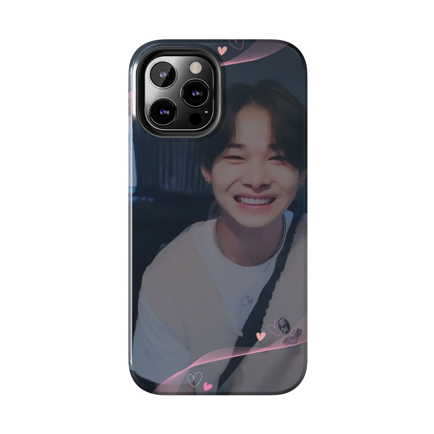 Customizable Phone Case, Cute Phone Cover, Gifts for Teens, Personalized Accessories, Trendy Phone Protection, Heart Design