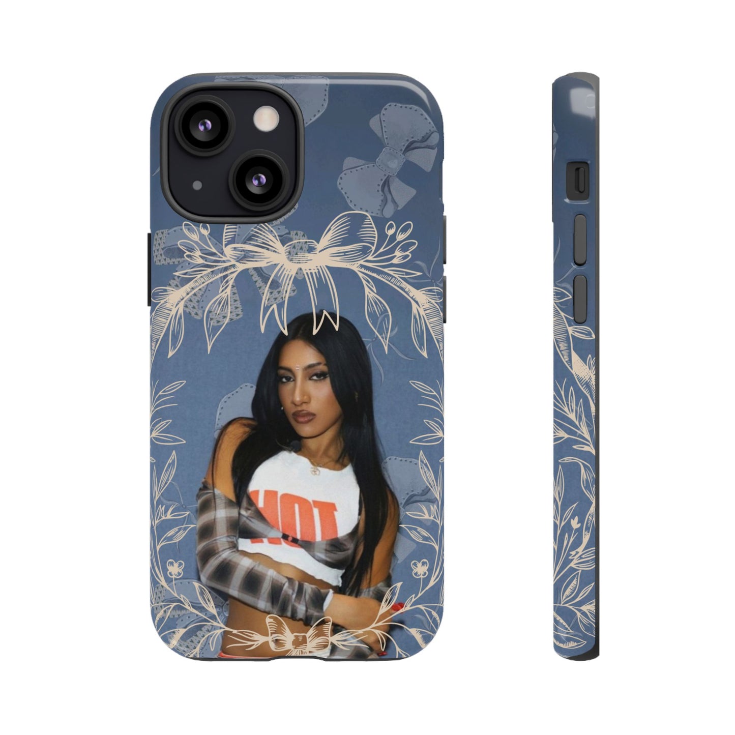 Lara Tough Phone Case — Protective Slim Case with Bow Wreath Design